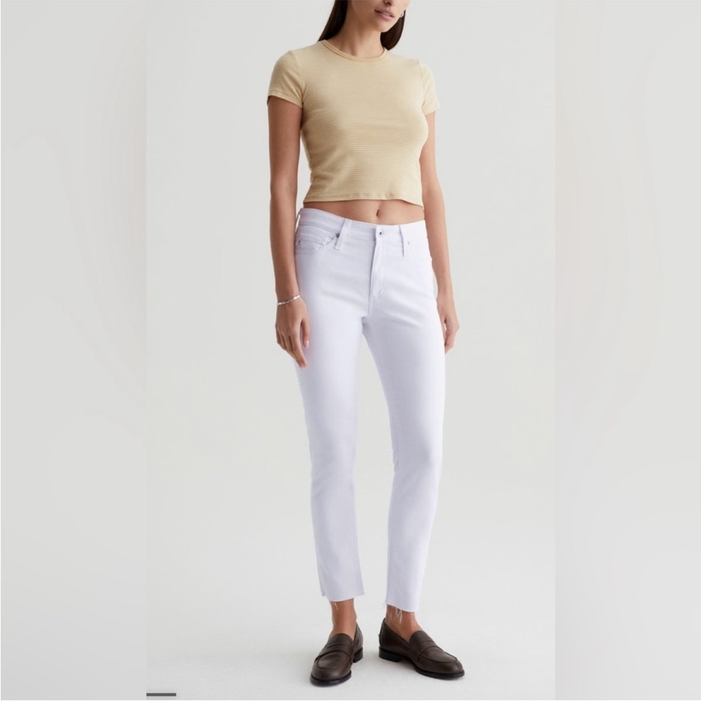 AG Adriano Goldschmied Crisp White Ankle Jeans